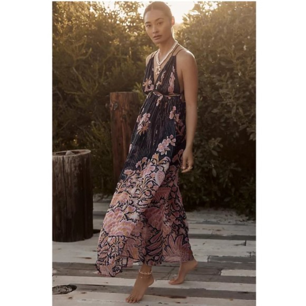 Anthropologie Boho Maxi Cover Up Dress